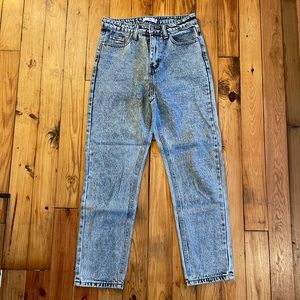 Adika acid wash high waisted jeans